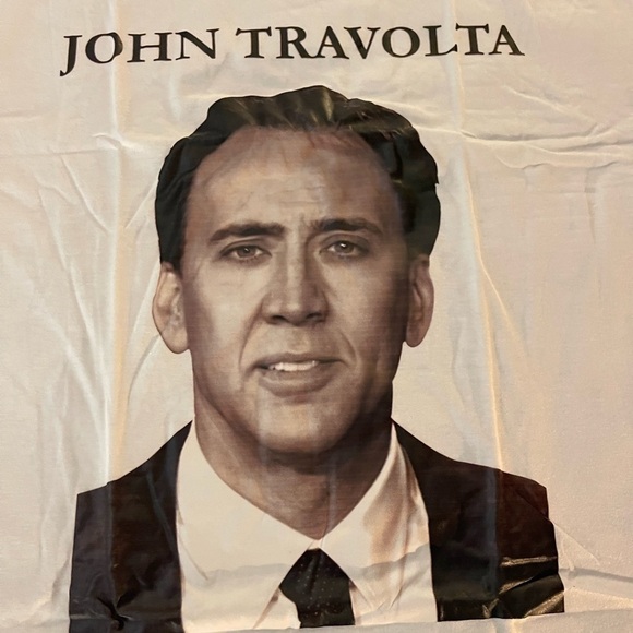 Confusing John Travolta Tee, Size Medium and Large, 💯% Cotton, NWOT - Picture 3 of 5